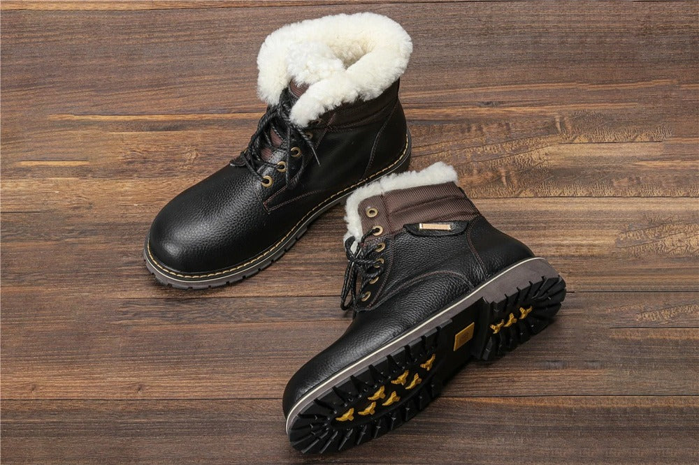 Bottines rembourrées grand froid