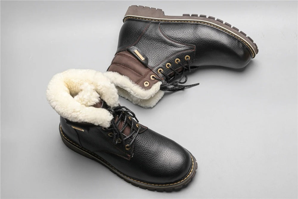 Bottines rembourrées grand froid