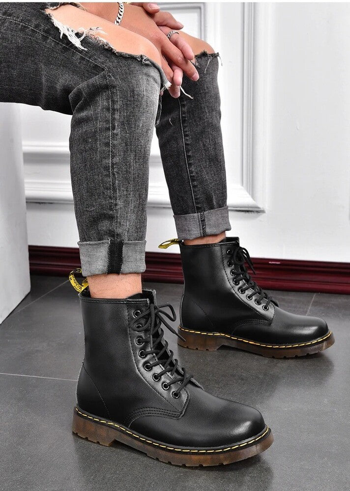 Bottines hautes à lacets pour homme