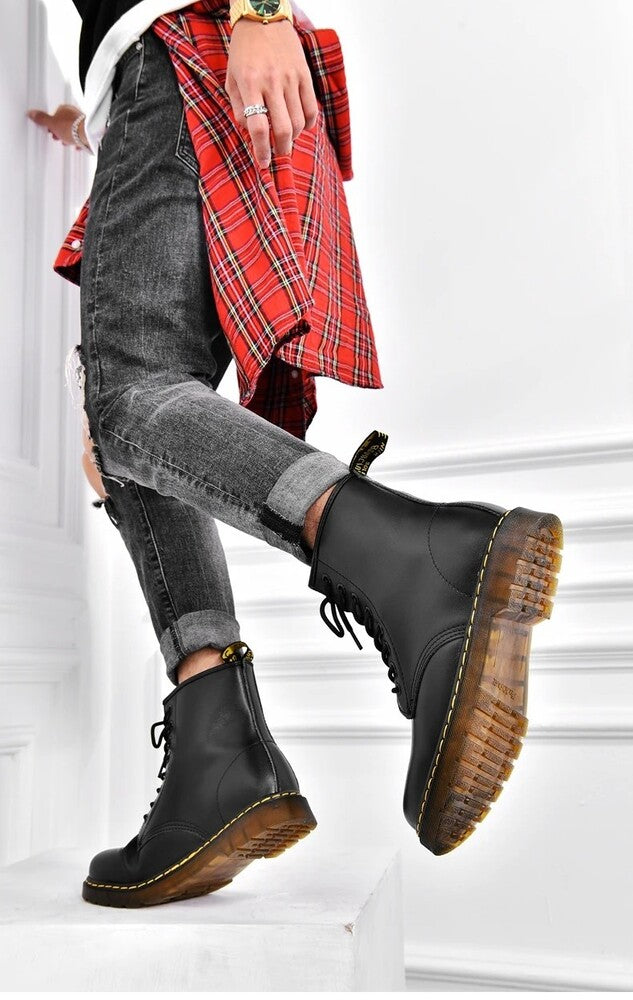 Bottines hautes à lacets pour homme
