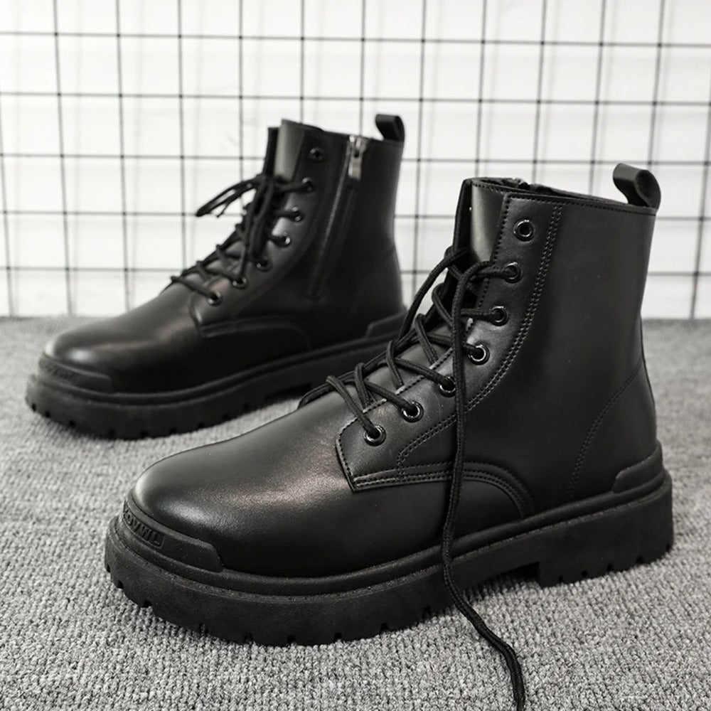 Bottine homme noire style luxe