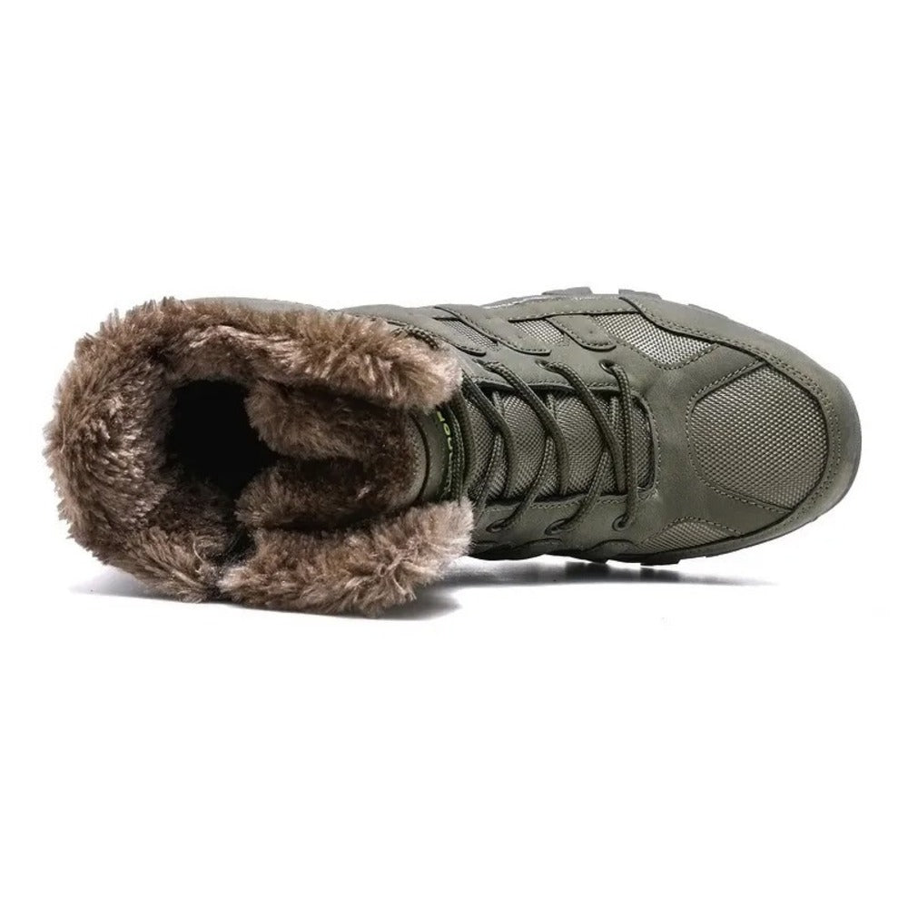 Bottines homme pour neige intérieur chaud et rembourré