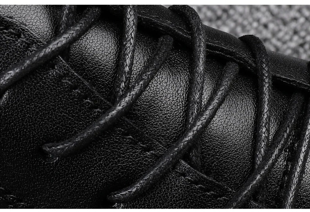 Bottine montante orthopédique noire