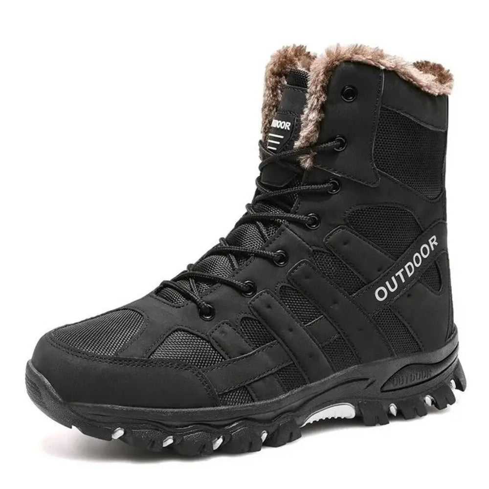 Bottines homme pour neige intérieur chaud et rembourré