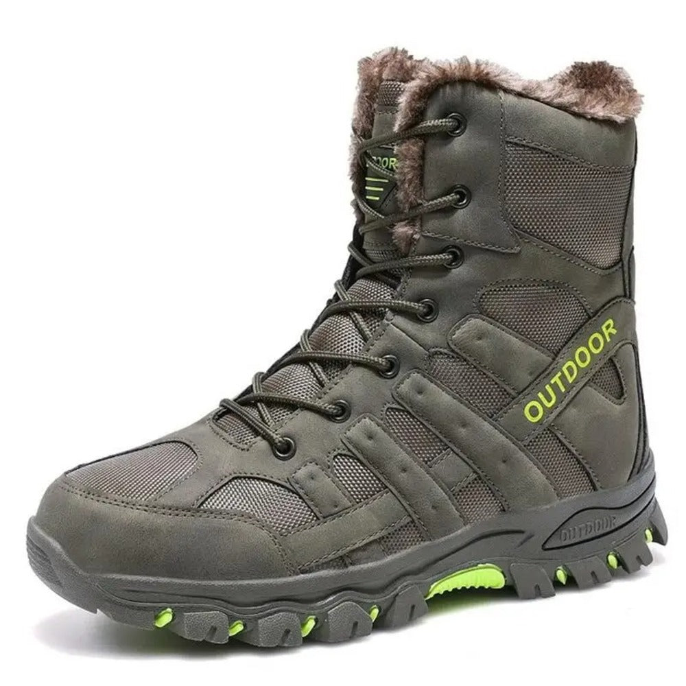Bottines homme pour neige intérieur chaud et rembourré