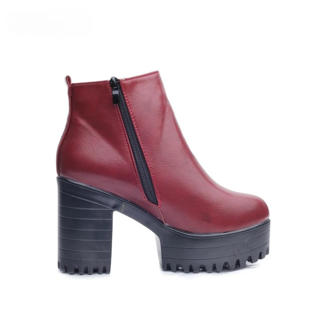 Bottine semelle epaisse femme