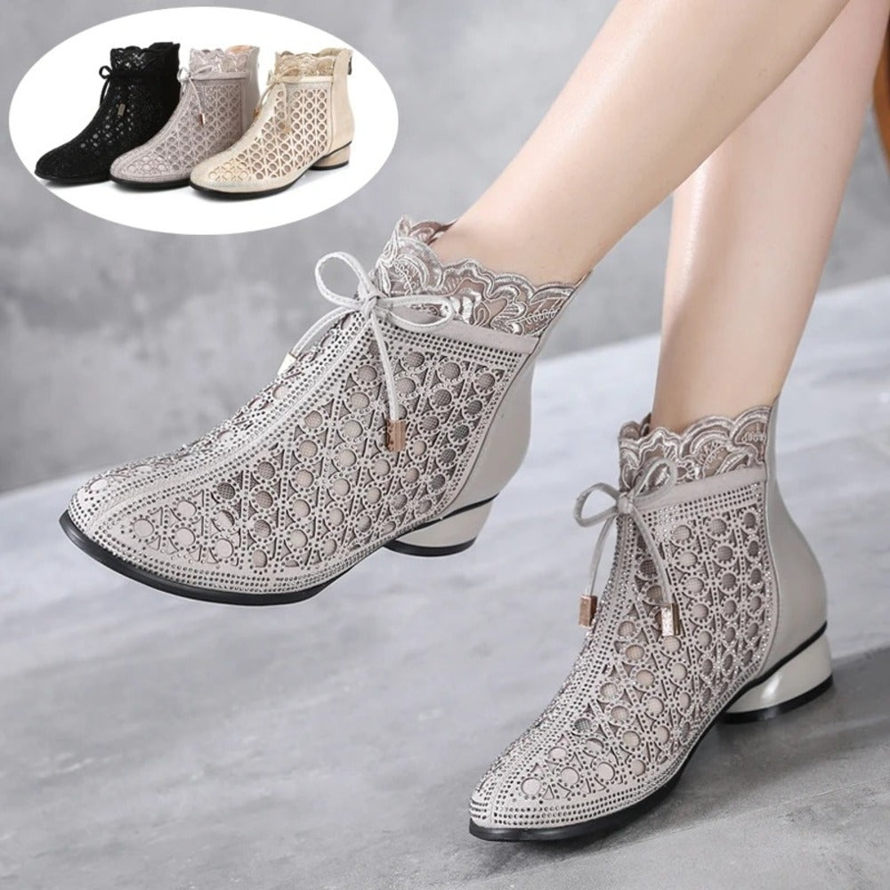 Bottines à strass pour femme