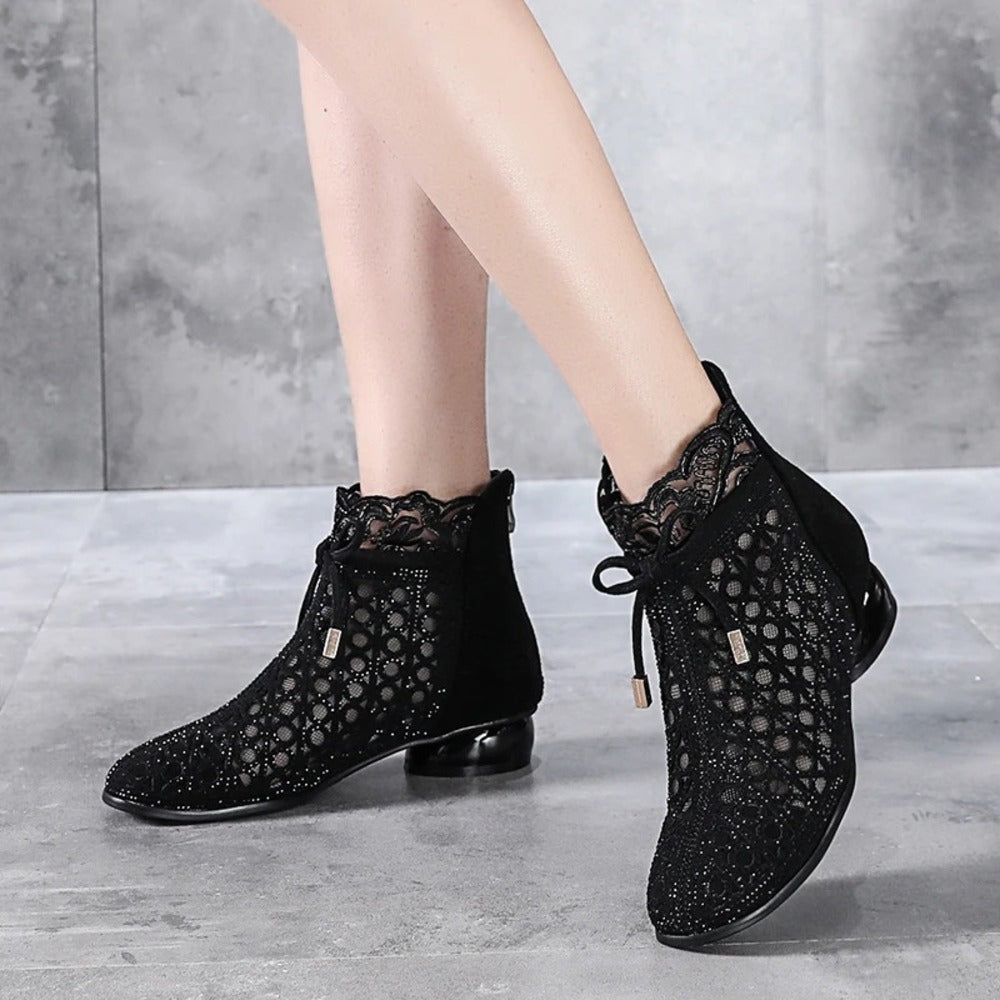 Bottines à strass pour femme