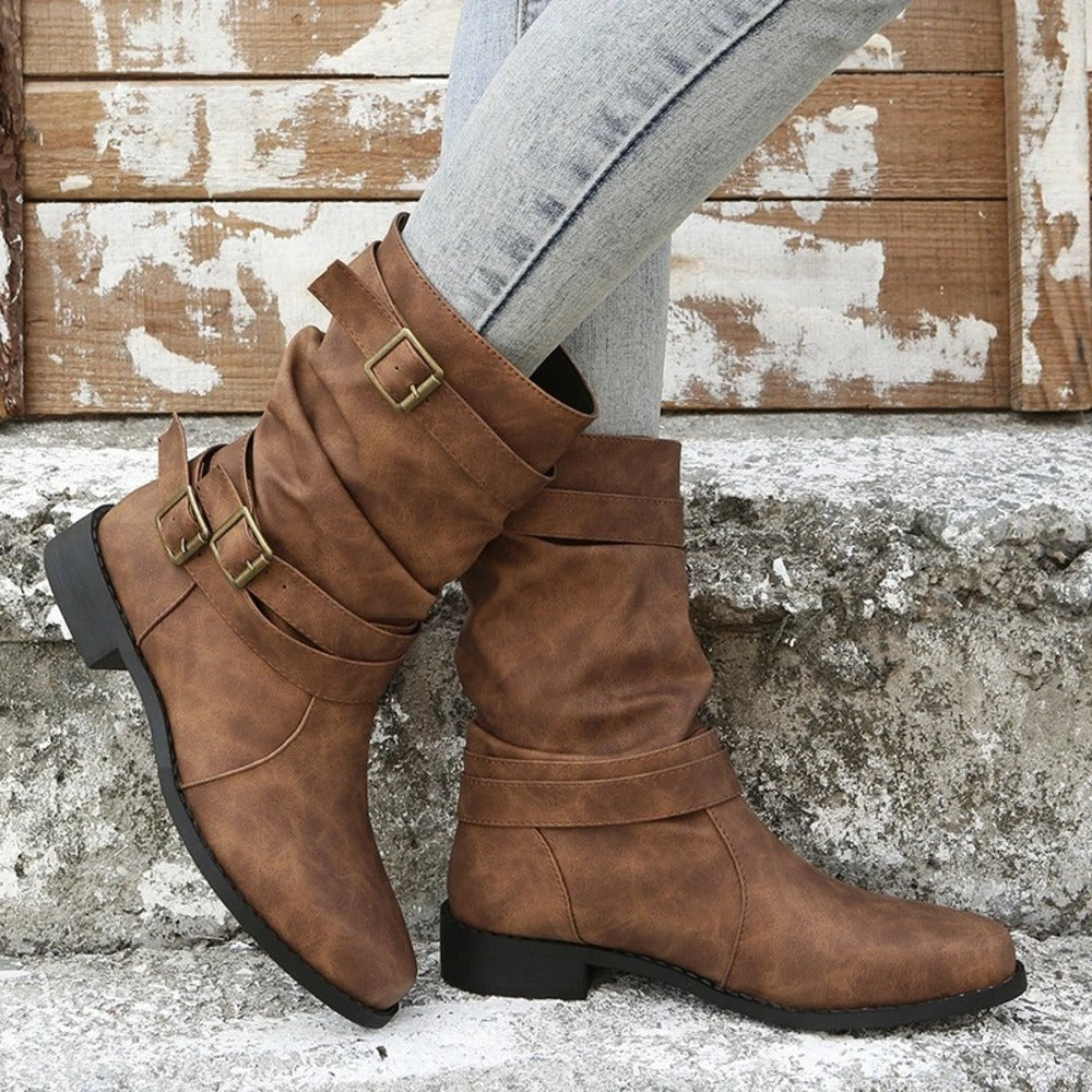 Bottines a boucles femme
