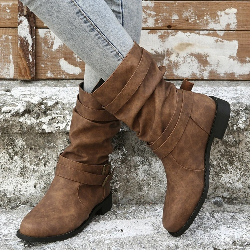 Bottines a boucles femme