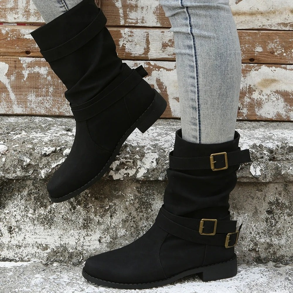 Bottines a boucles femme