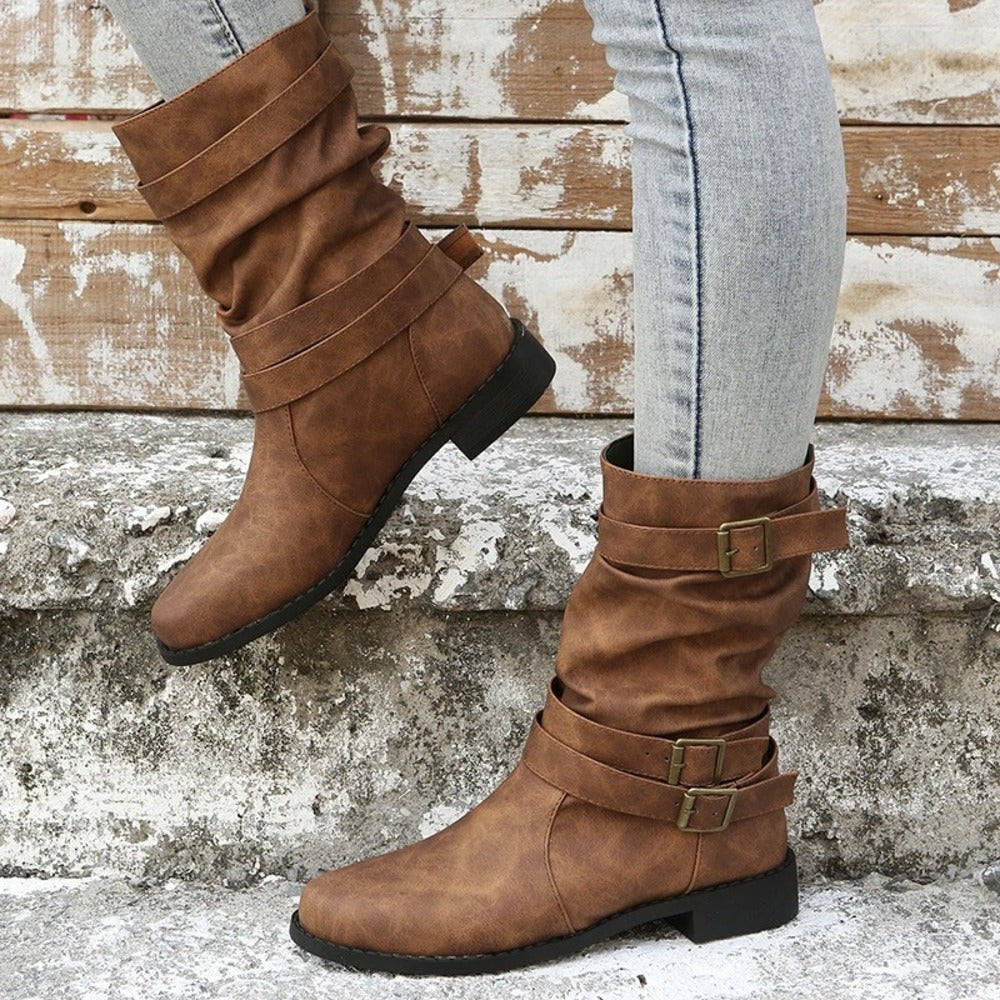 Bottines a boucles femme