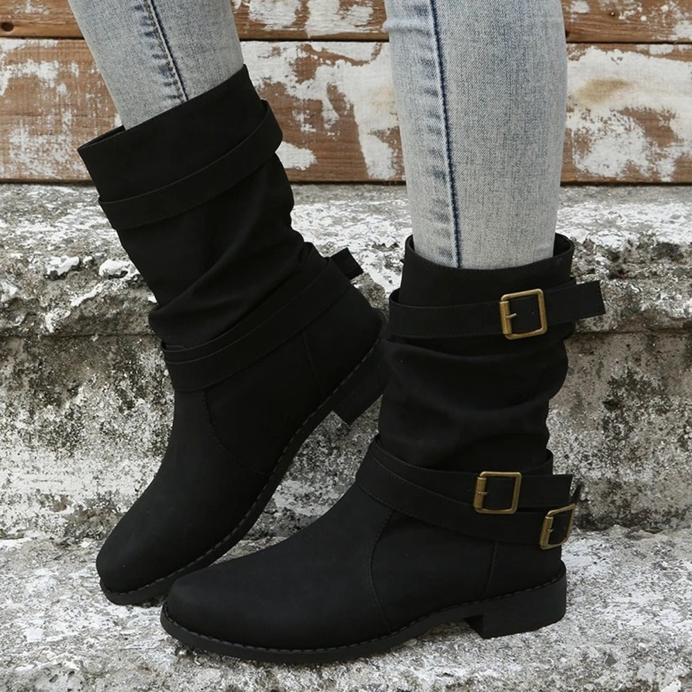 Bottines a boucles femme