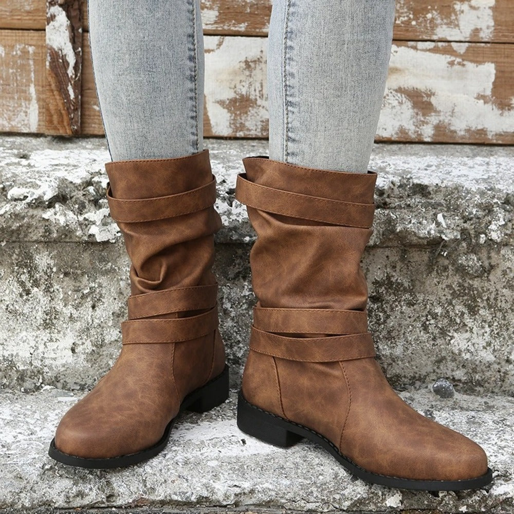 Bottines a boucles femme