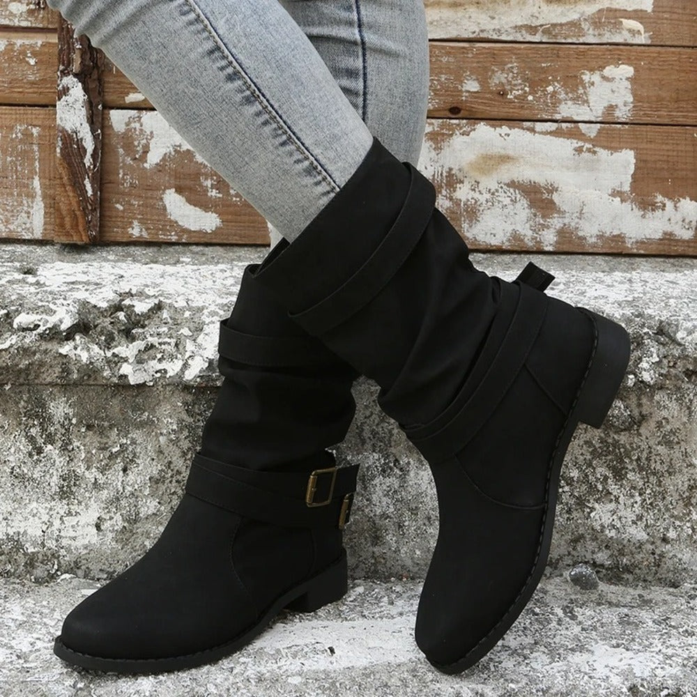 Bottines a boucles femme