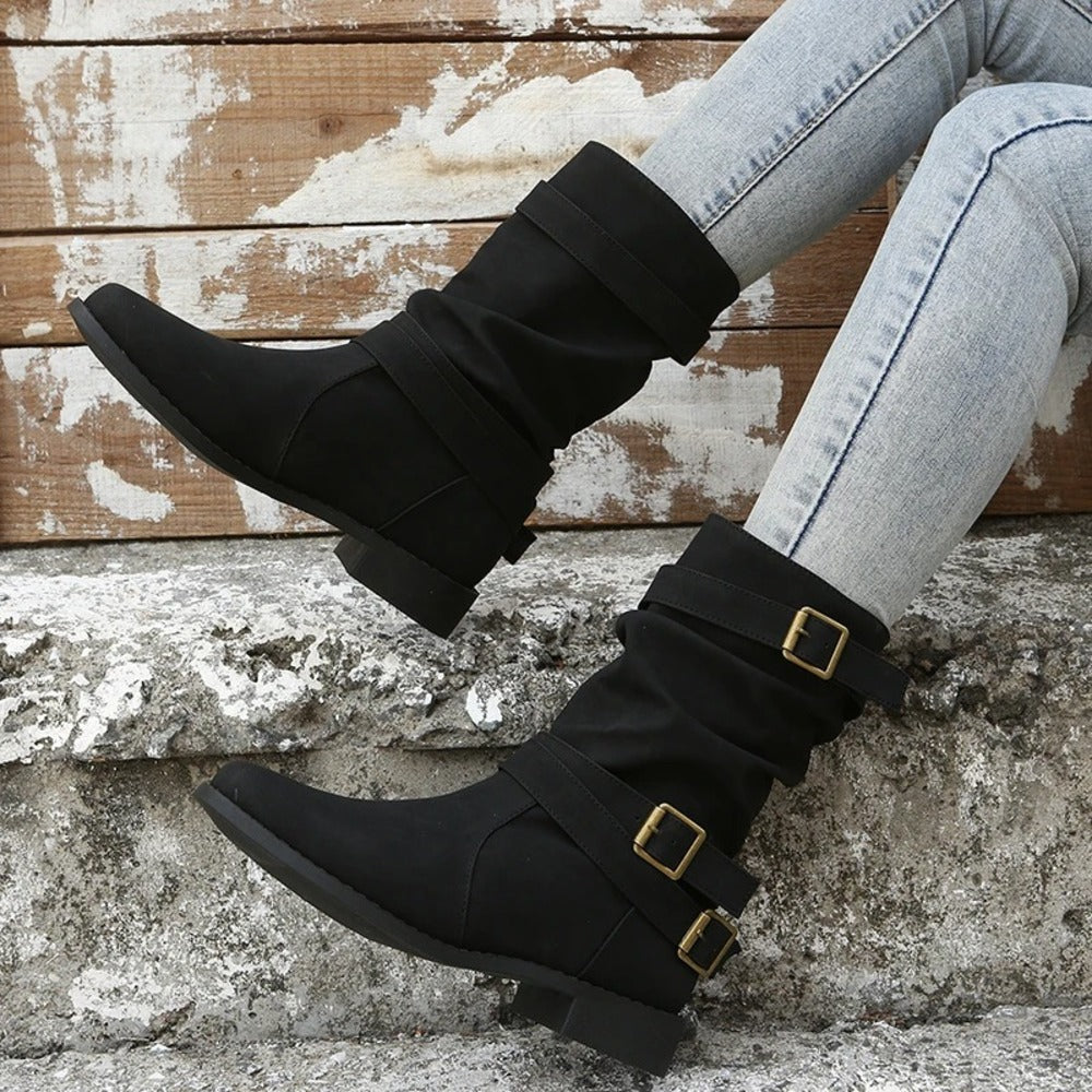 Bottines a boucles femme