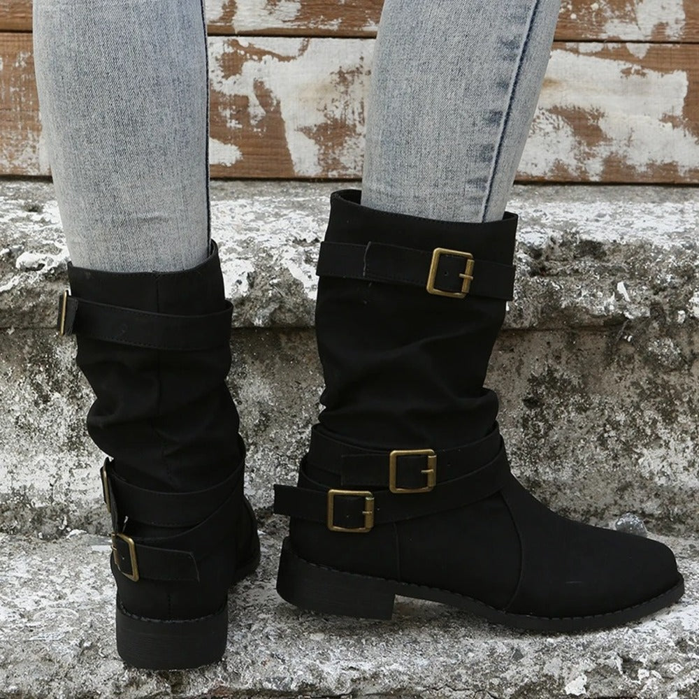 Bottines a boucles femme