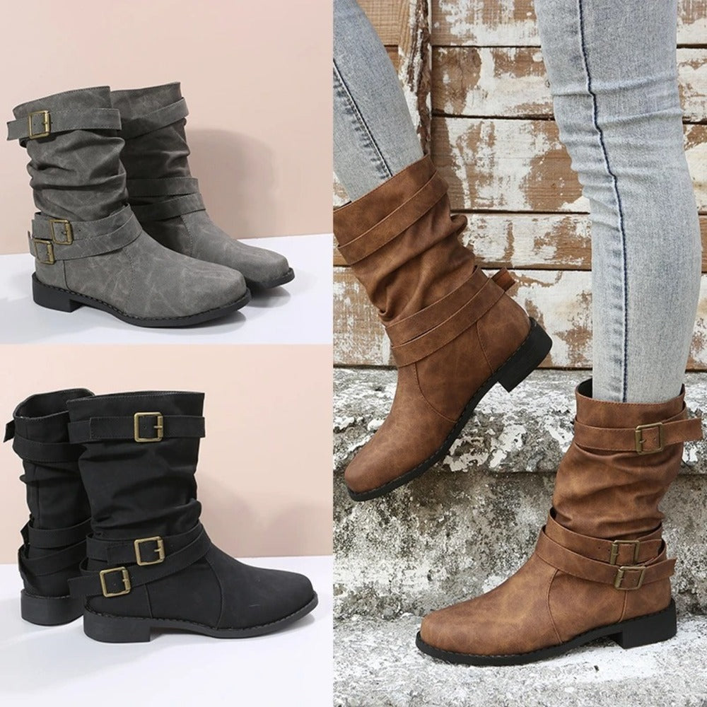 Bottines a boucles femme