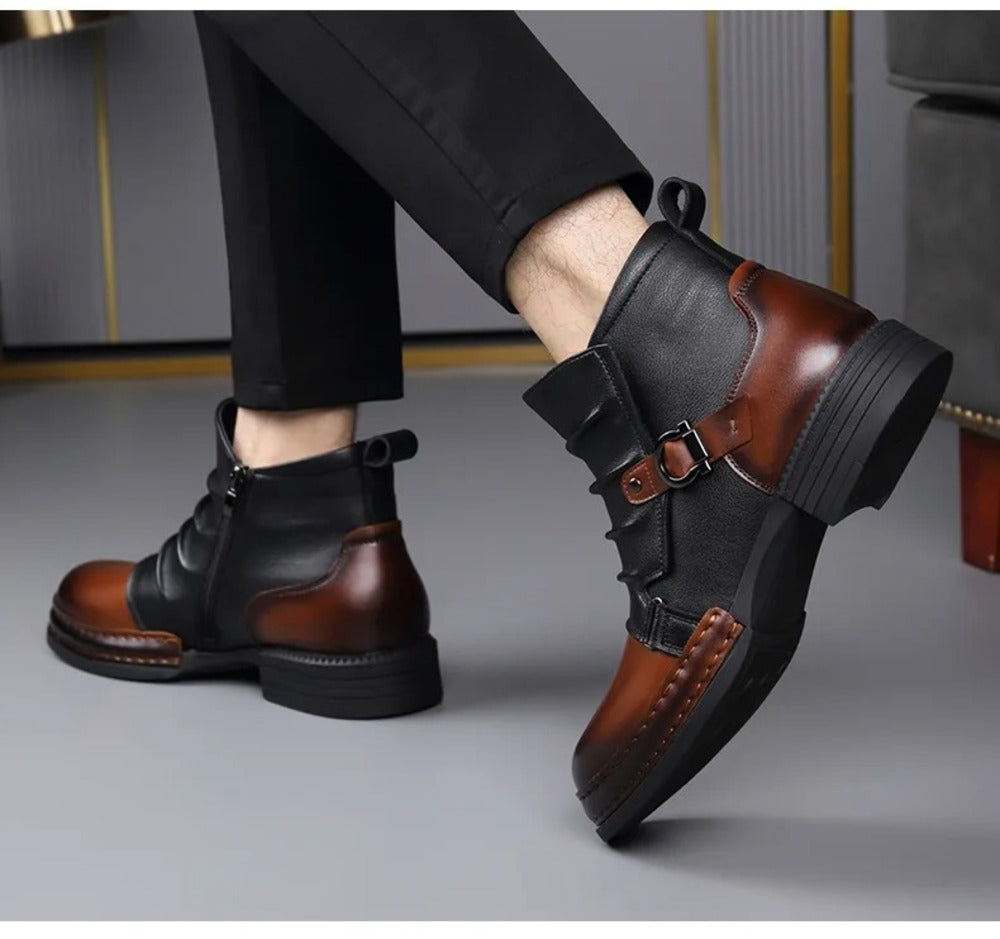 Bottines bordeaux homme
