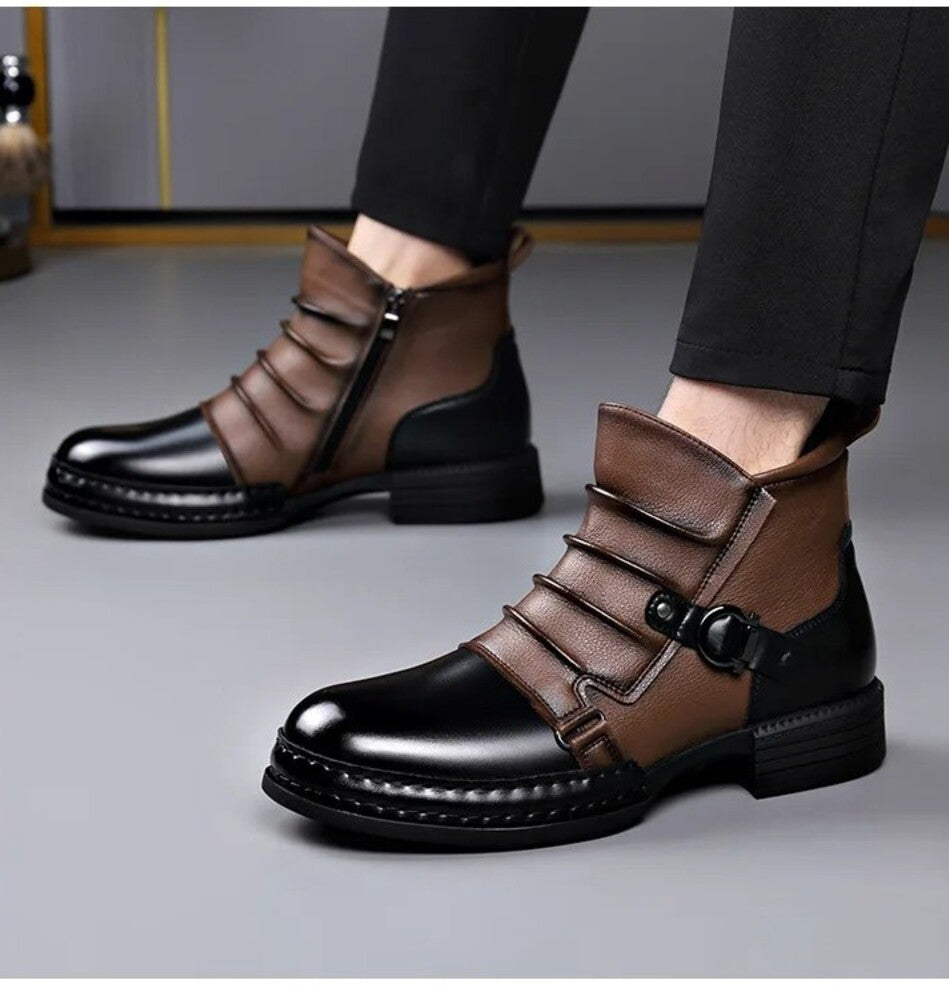 Bottines bordeaux homme