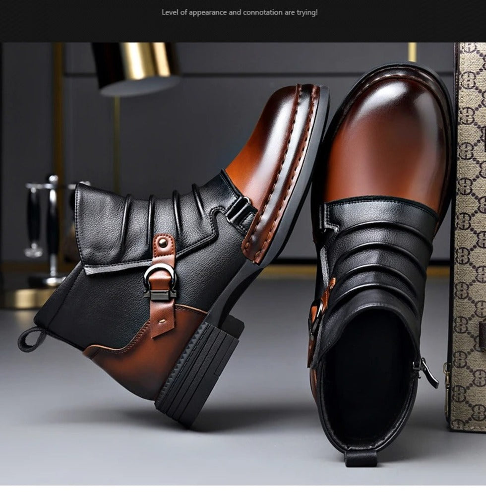 Bottines bordeaux homme