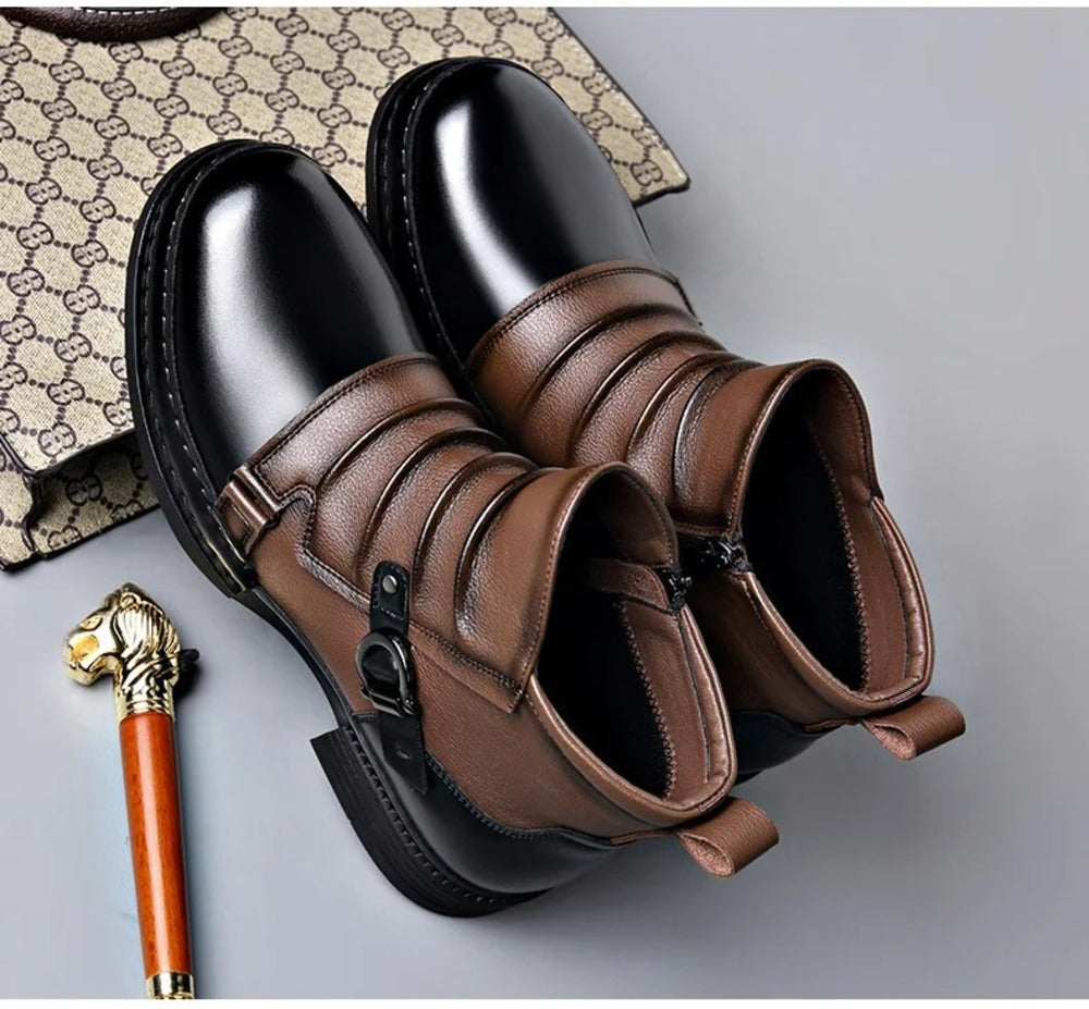 Bottines bordeaux homme