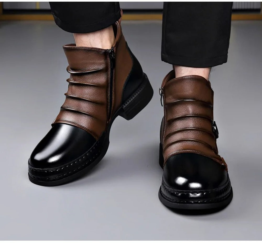 Bottines bordeaux homme