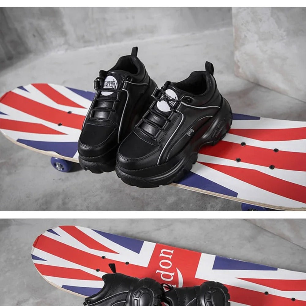 Bottines style buffalo