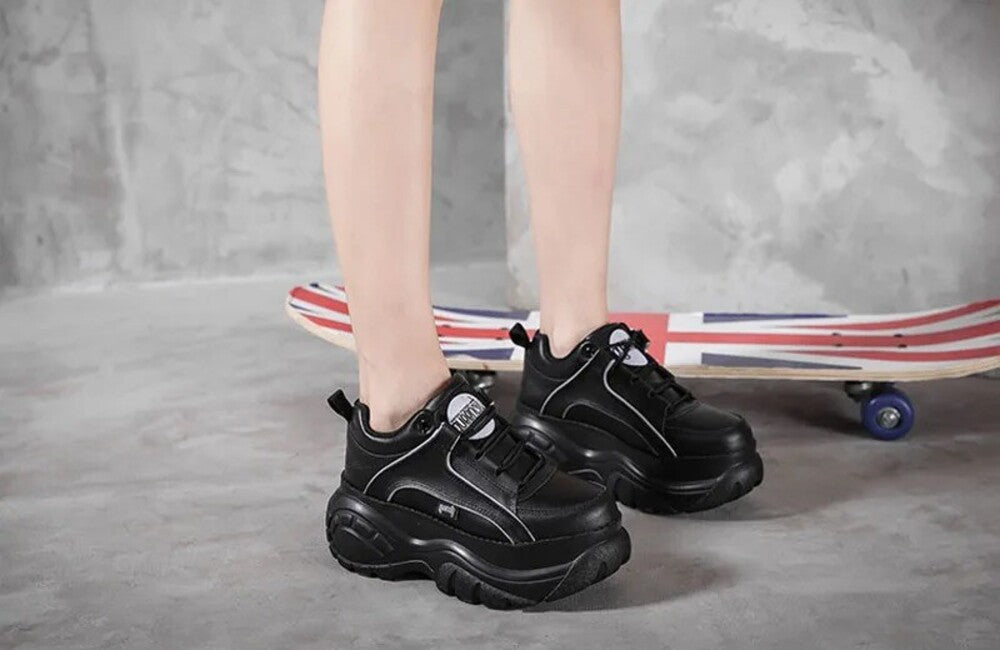 Bottines style buffalo
