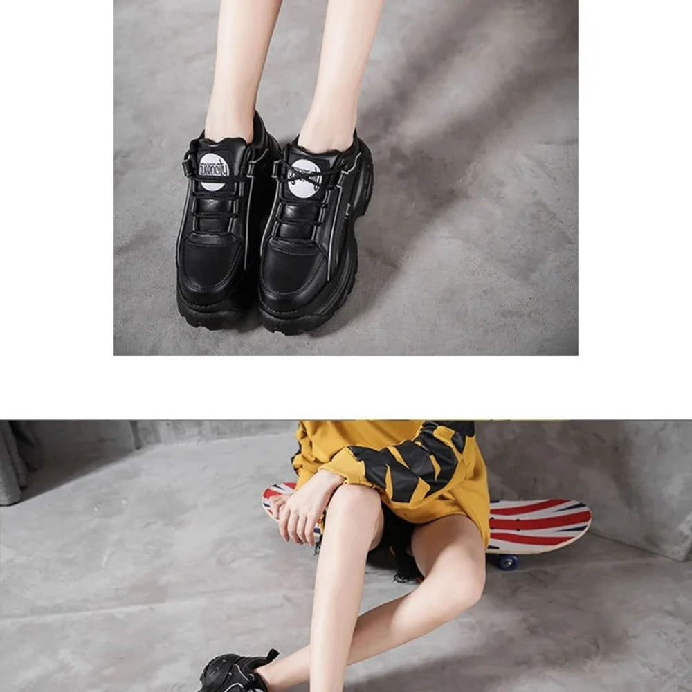 Bottines style buffalo