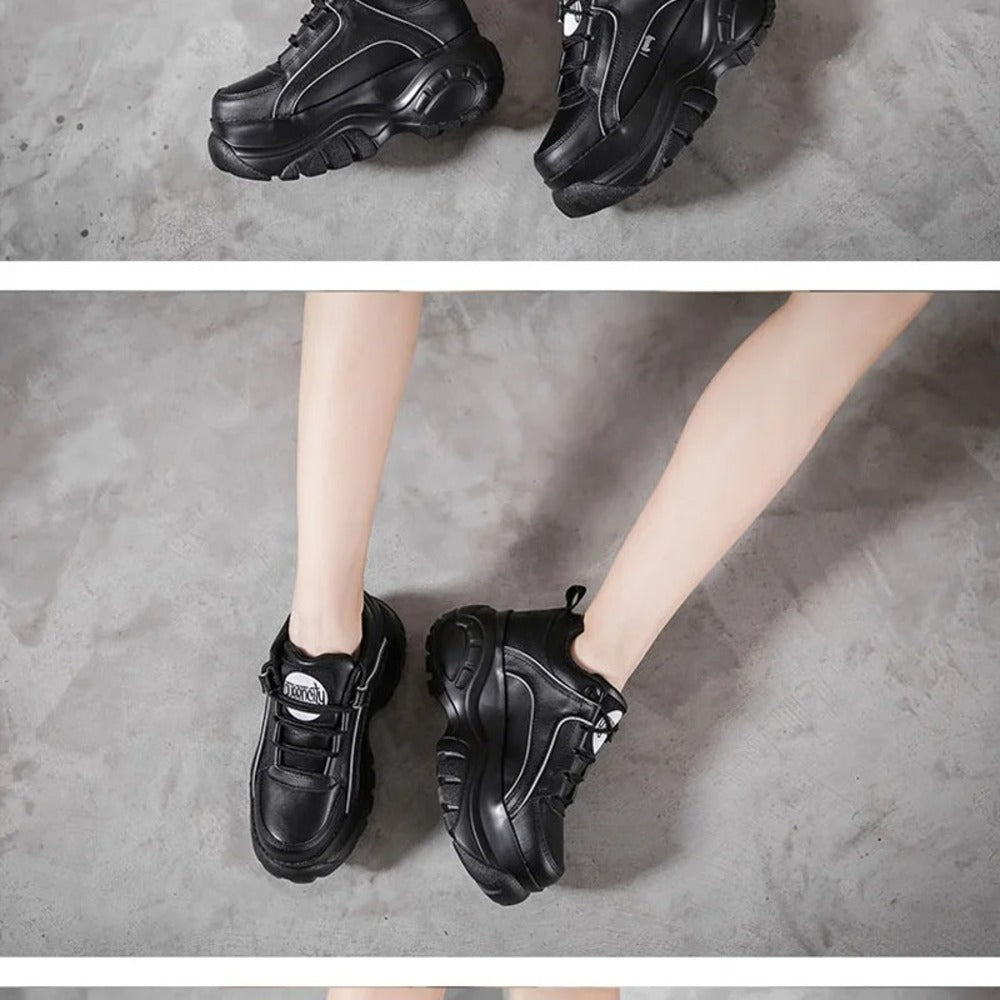 Bottines style buffalo