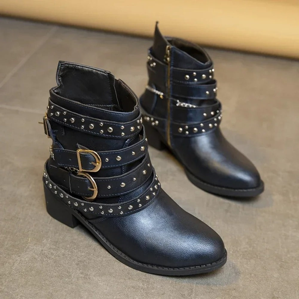 Bottines cloutées pour femme
