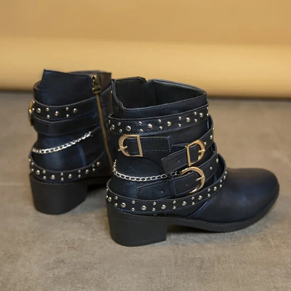 Bottines cloutées pour femme