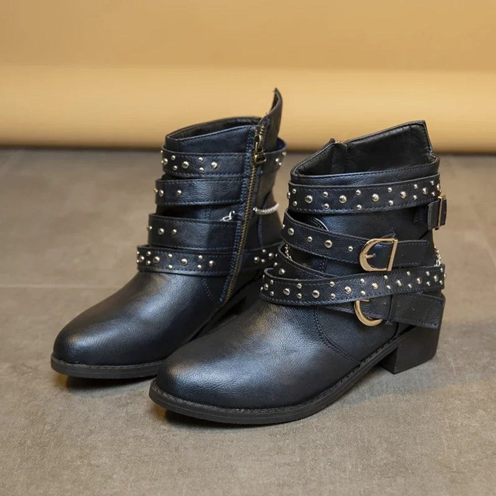 Bottines cloutées pour femme