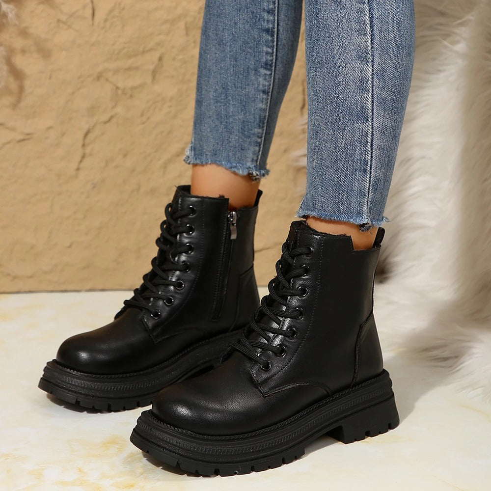 Bottines crème