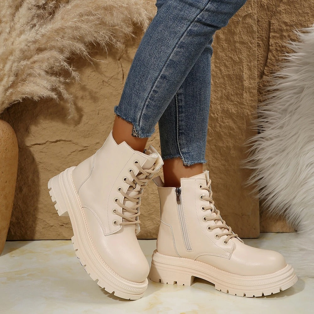 Bottines crème