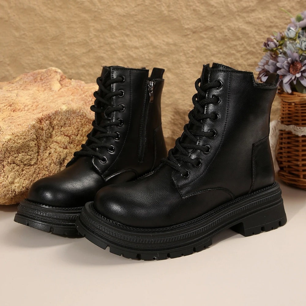 Bottines crème