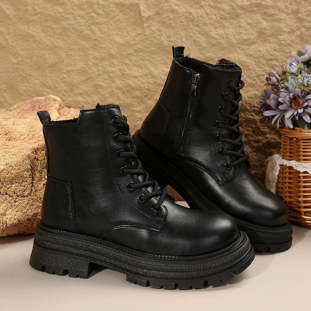 Bottines crème