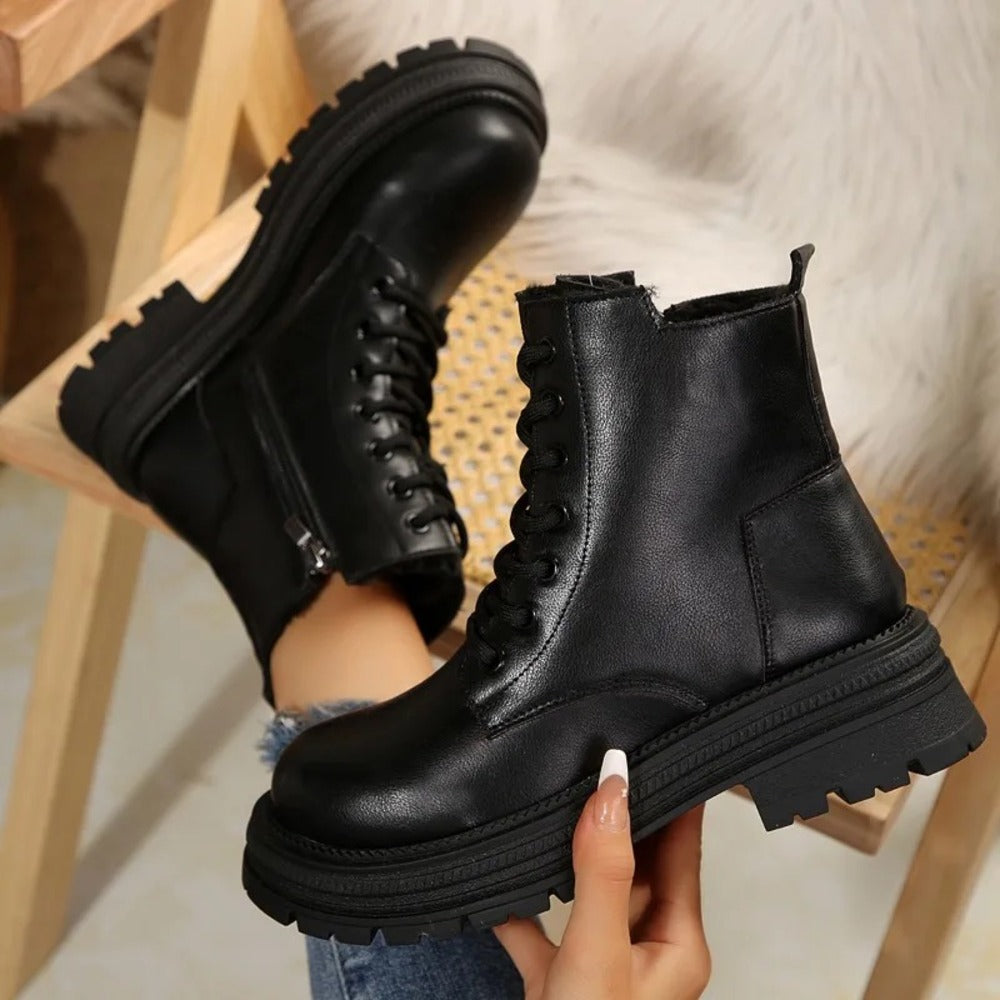Bottines crème