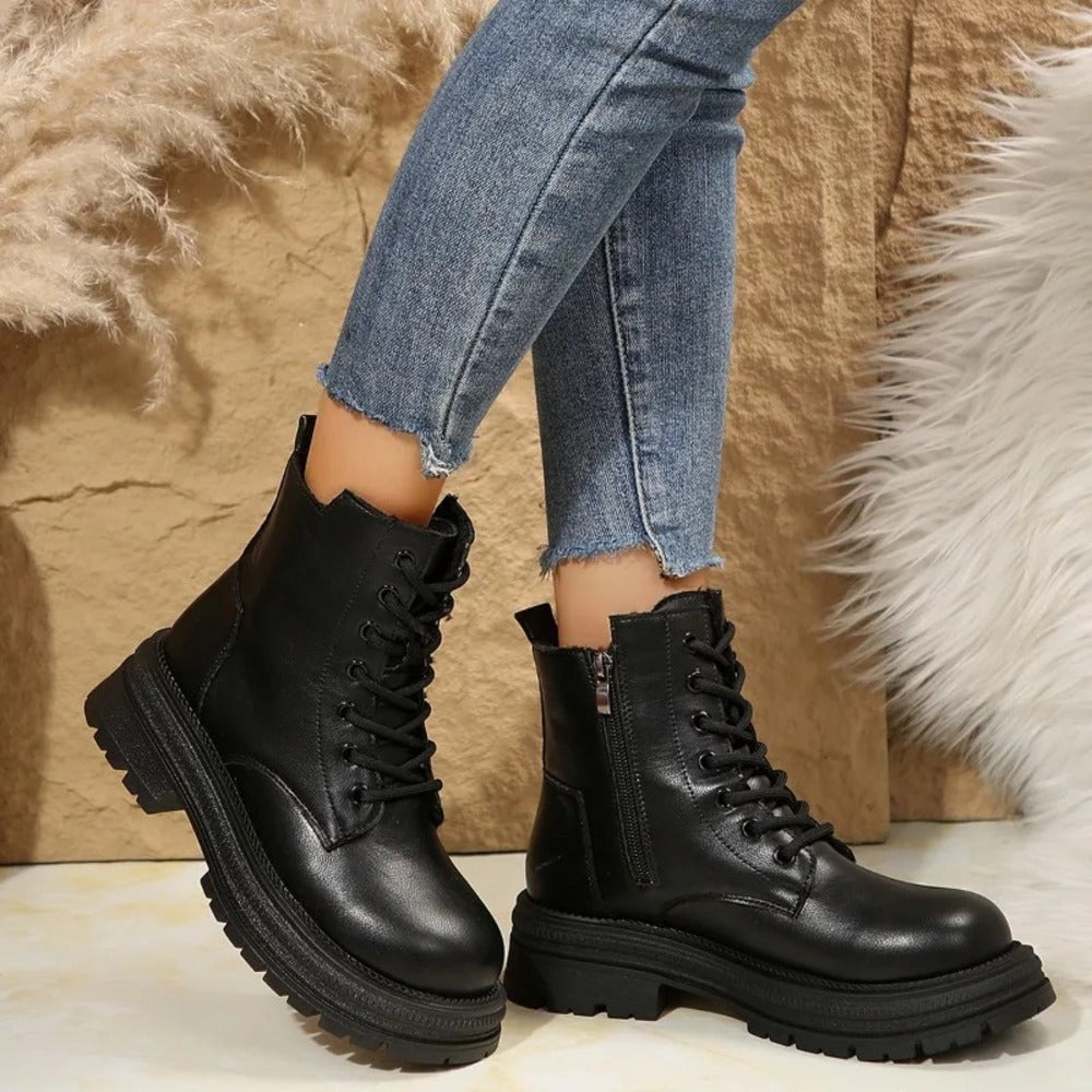 Bottines crème
