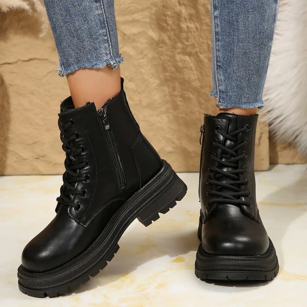 Bottines crème
