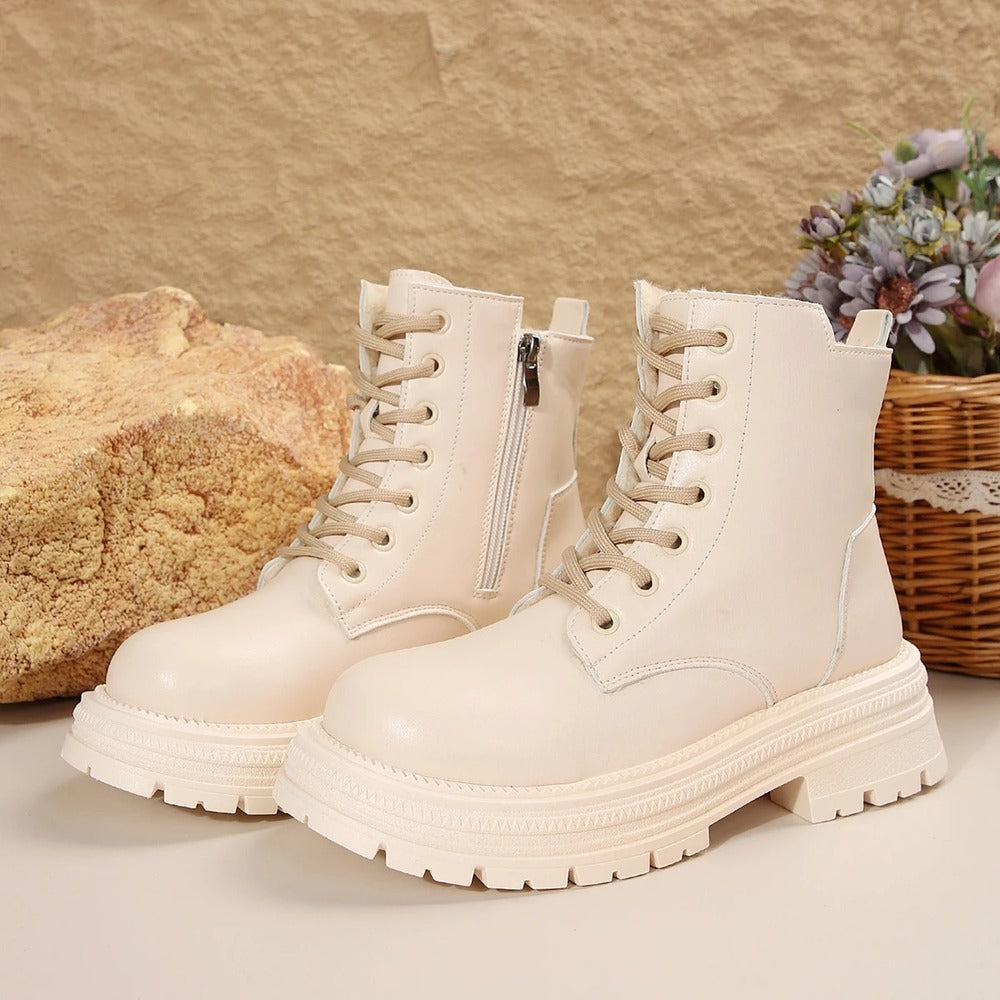 Bottines crème