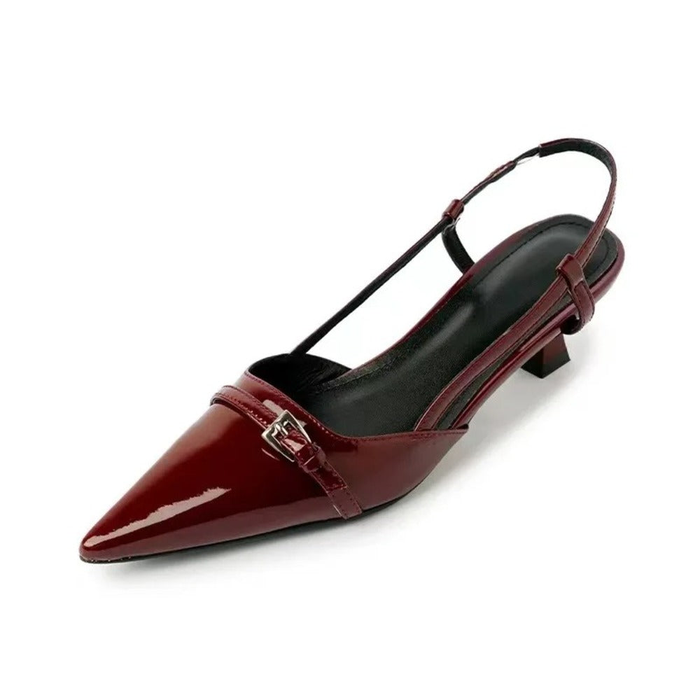 Bottines à talon aiguille en cuir