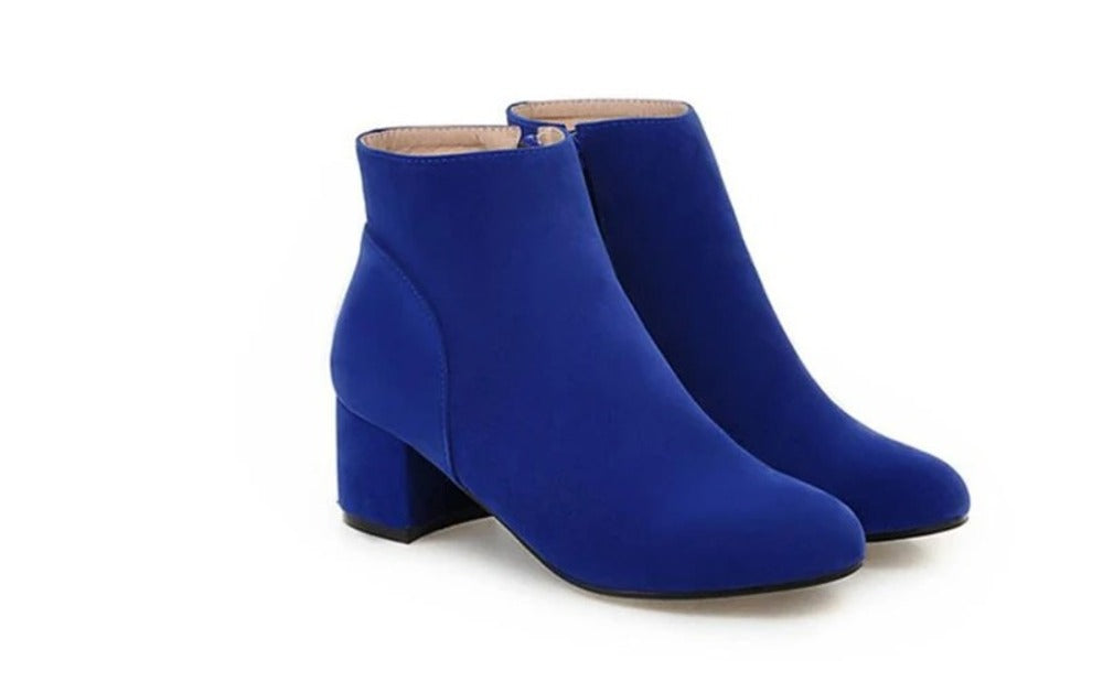 Bottines bleues pour femme