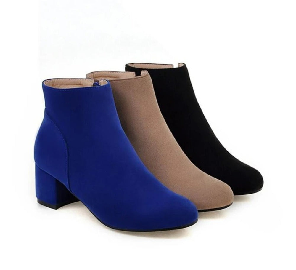 Bottines bleues pour femme