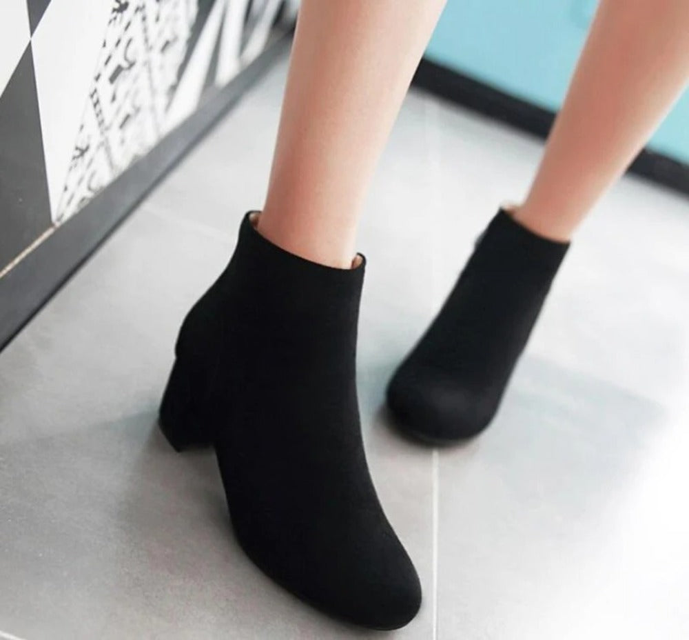 Bottines bleues pour femme