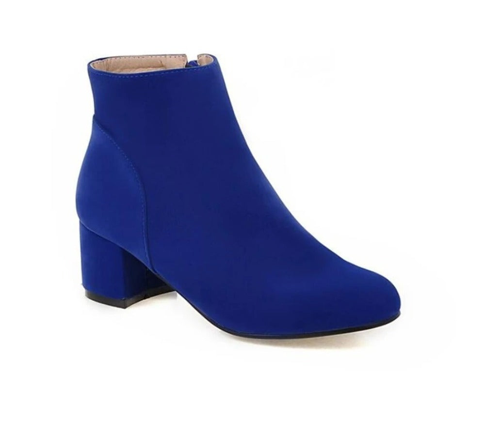 Bottines bleues pour femme