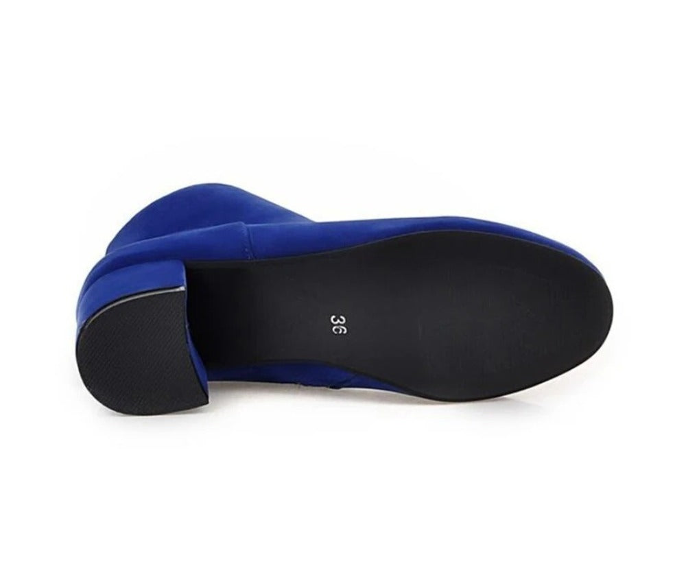Bottines bleues pour femme