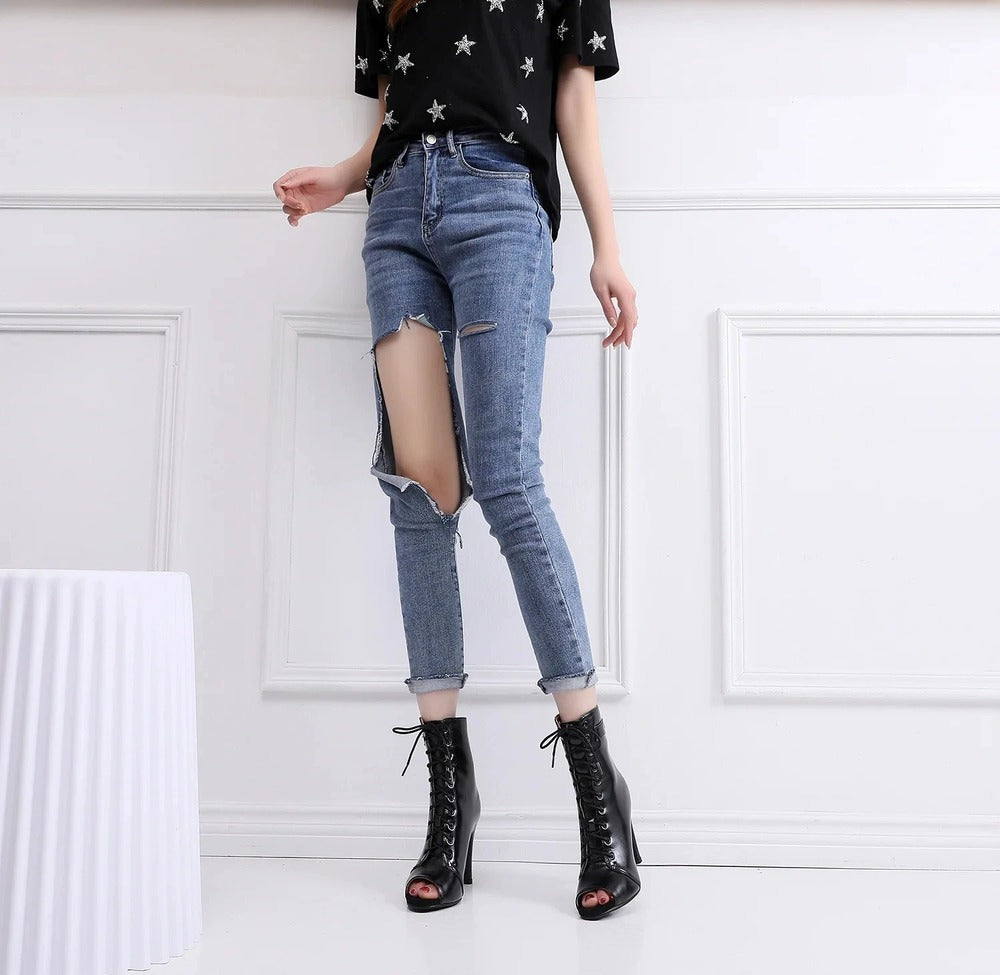 Bottines à talon aiguille pour femme