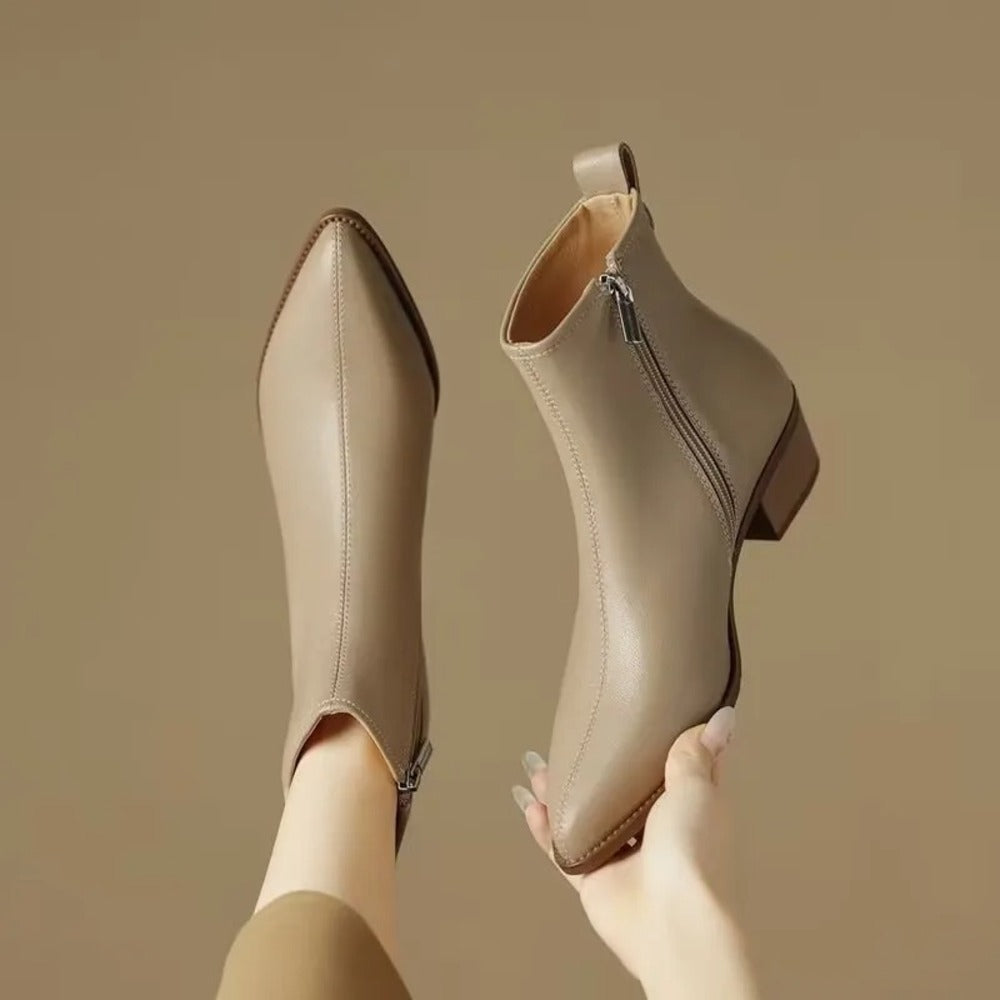Bottines taupe pour femme